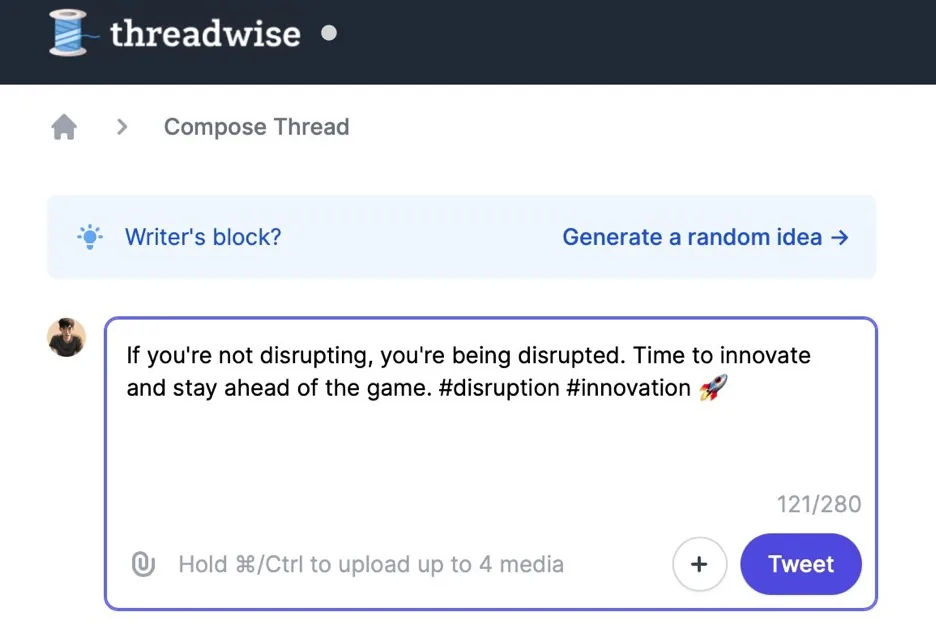 Screenshot of Threadwise